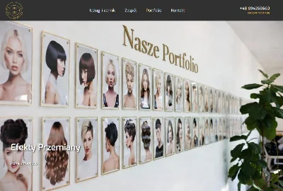 Salon Fryzjerski 2020 - Landing page - galeria realizacji