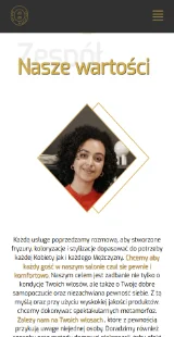 Salon Fryzjerski 2020 - sekcja o działalności salonu fryzjerskiego w wersji mobilnej