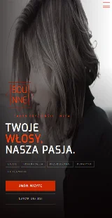 Bounne - Landing Page w wersji mobilnej