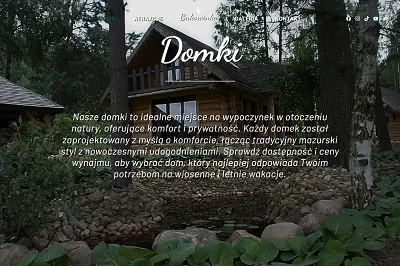 Bukowinka - Landing Page 'Domki'