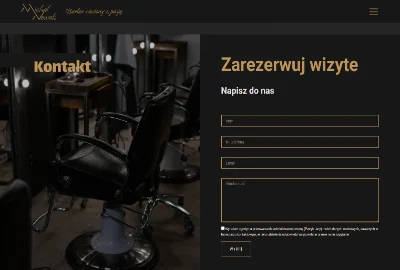 Michał Nowak Barber - formularz kontaktowy